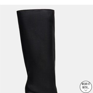 Steve Madden Black Heeled Tall Boots